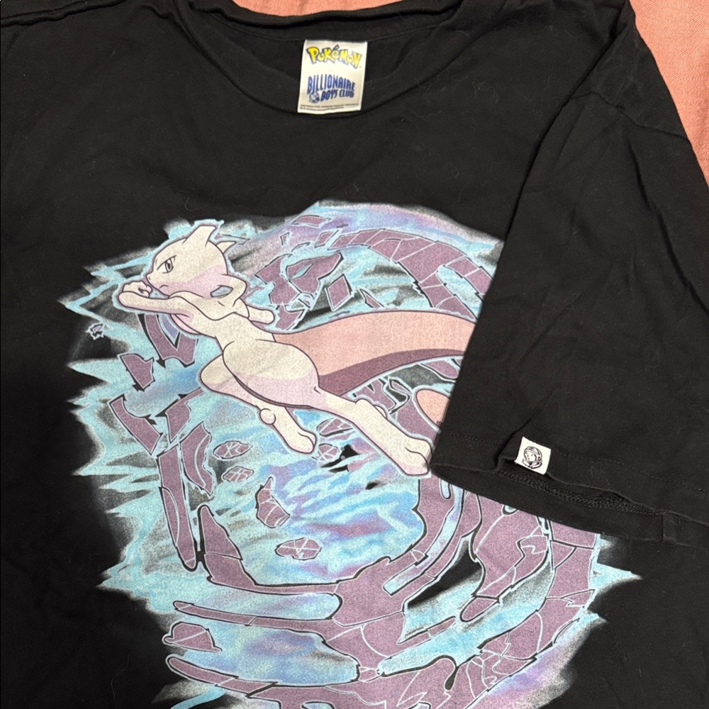 Billionaire Boys Club Black Tee with Mewtwo Graphic